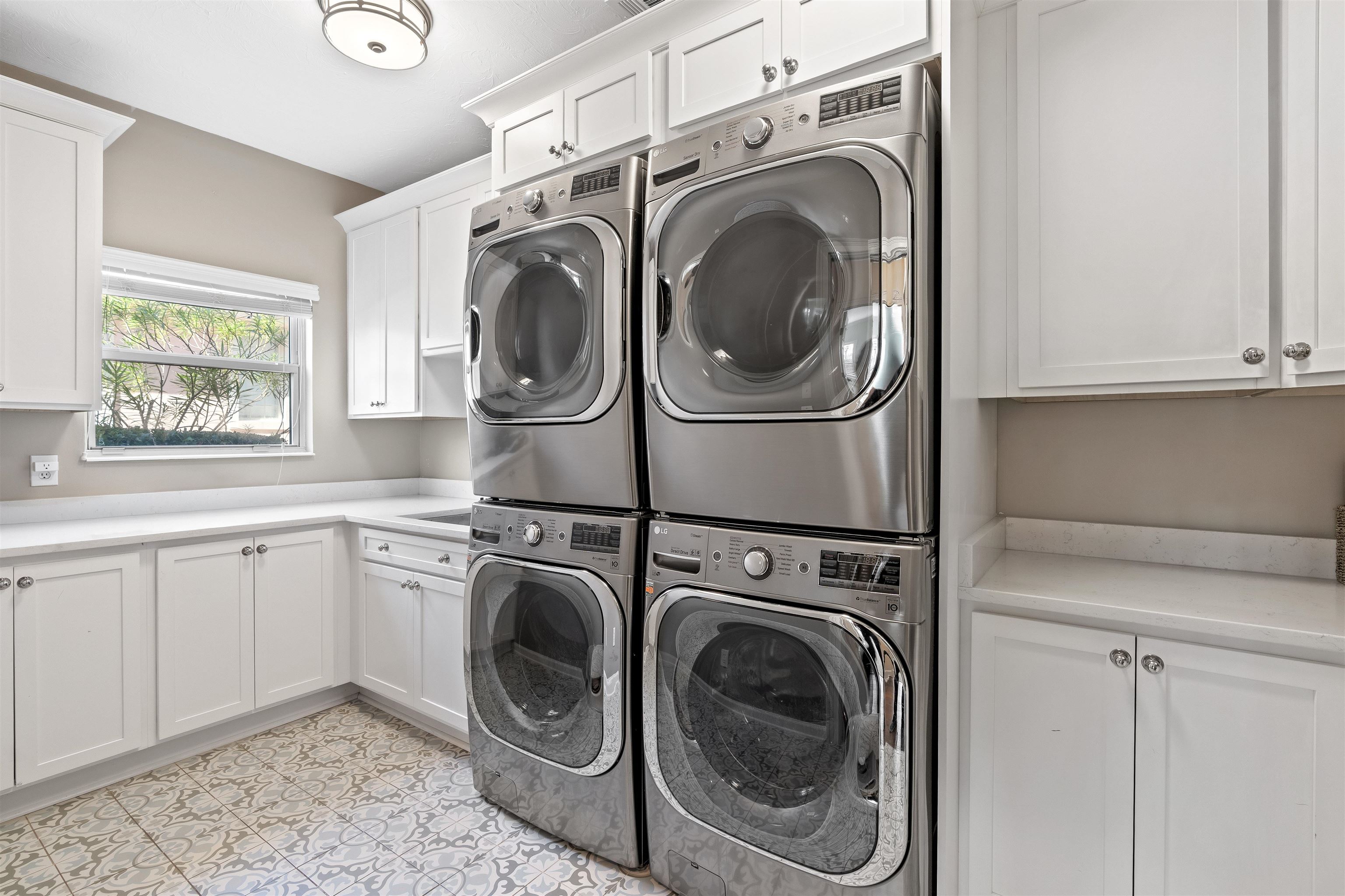 207 Marshside Drive St. Augustine, FL 32080 - Photo 54 of 87 a utility room with sink dryer and washer