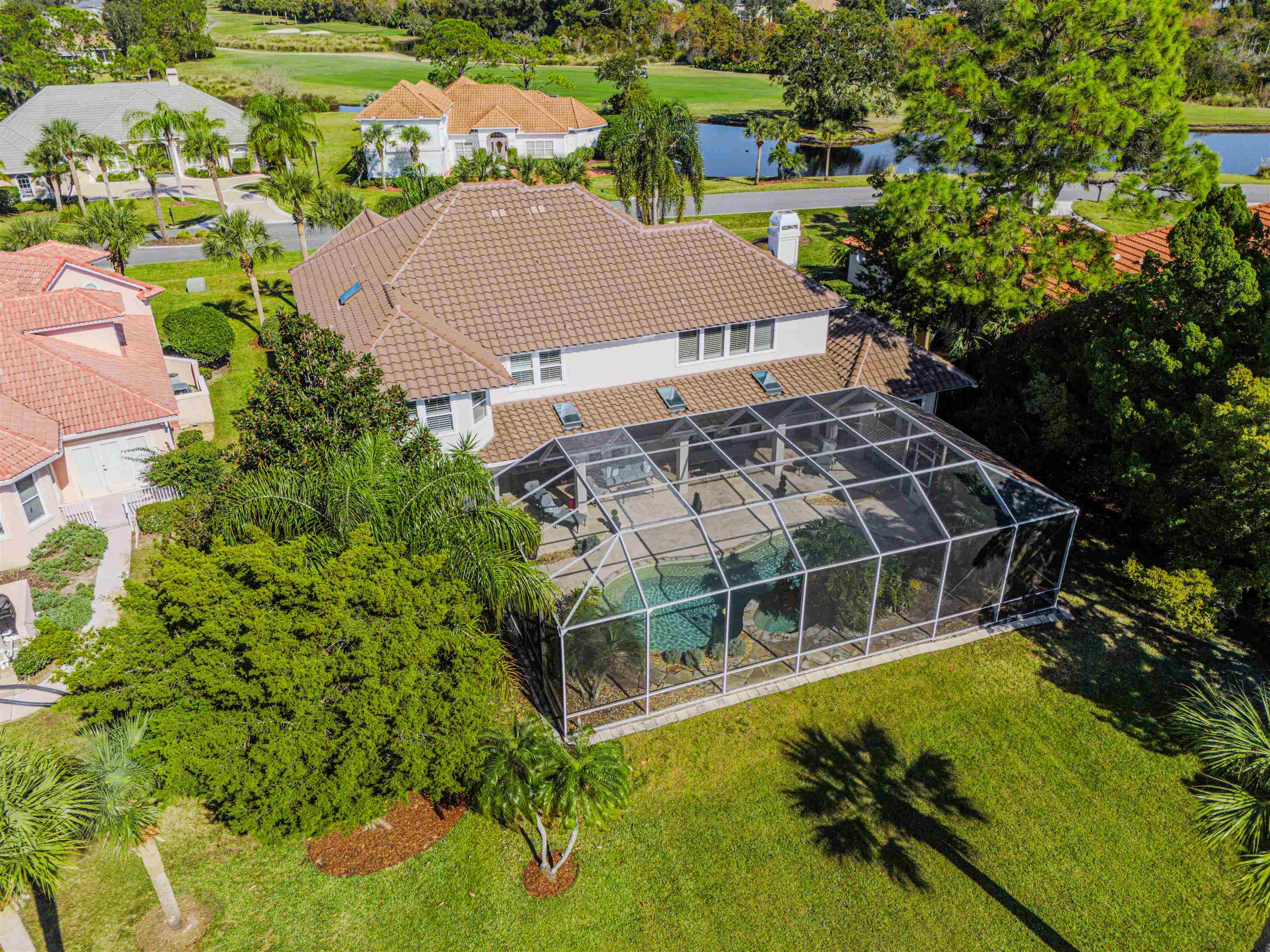 207 Marshside Drive St. Augustine, FL 32080 - Photo 9 of 87 an aerial view of a house with a garden
