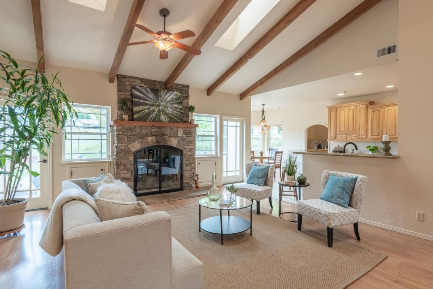 10233 Reese Circle Salinas, CA 93907 - Photo 3 of 49 a living room with furniture and a fireplace