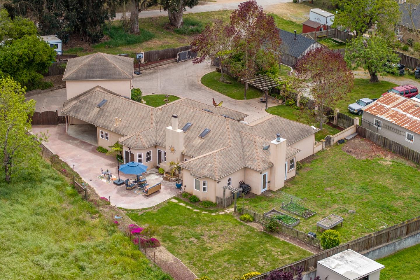 10233 Reese Circle Salinas, CA 93907 - Photo 42 of 49 an aerial view of residential houses with outdoor space