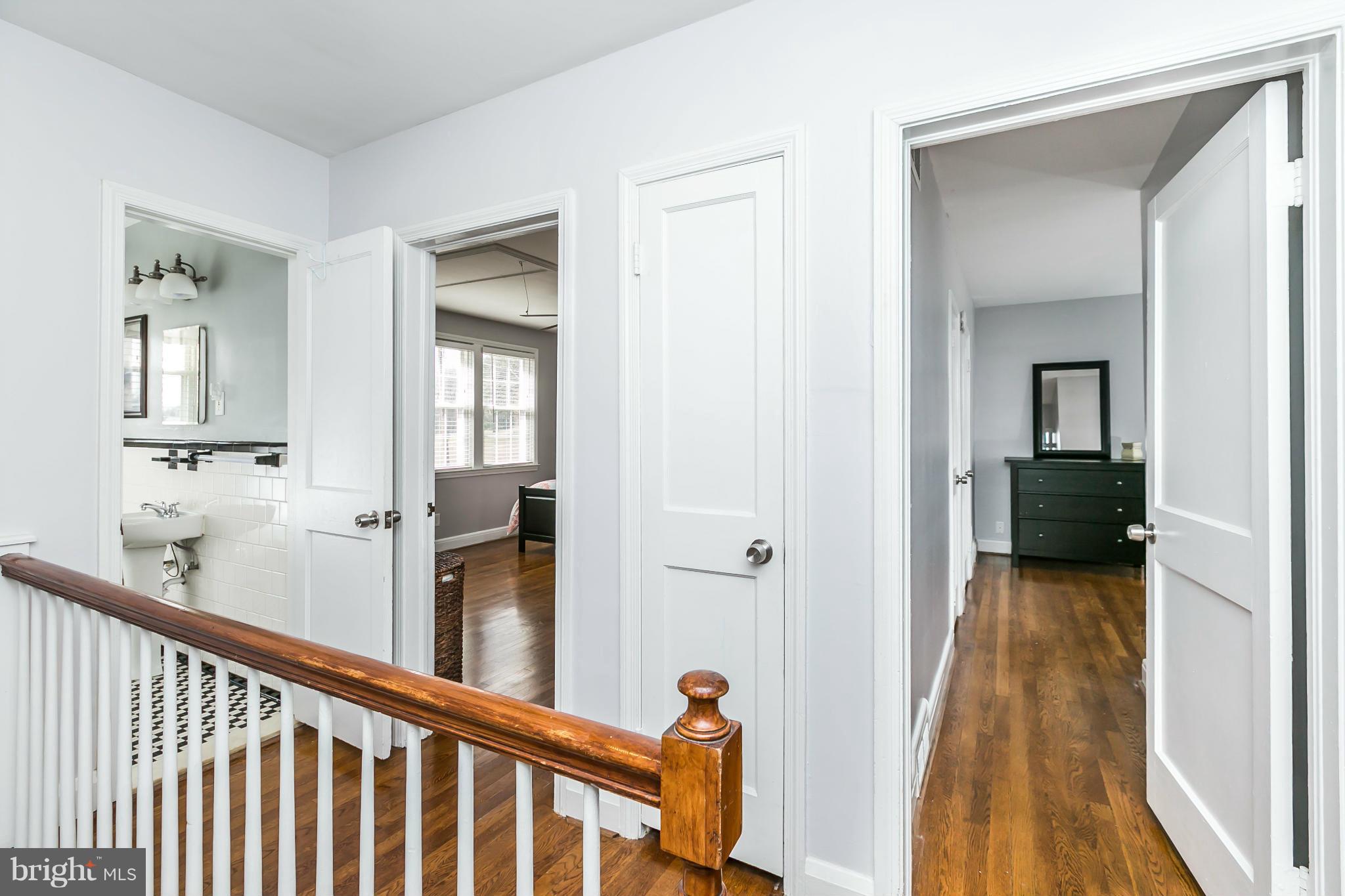 1947 Edgewood Road Baltimore, MD 21286 - Photo 15 of 28 a view of a hallway view with wooden floor and staircase