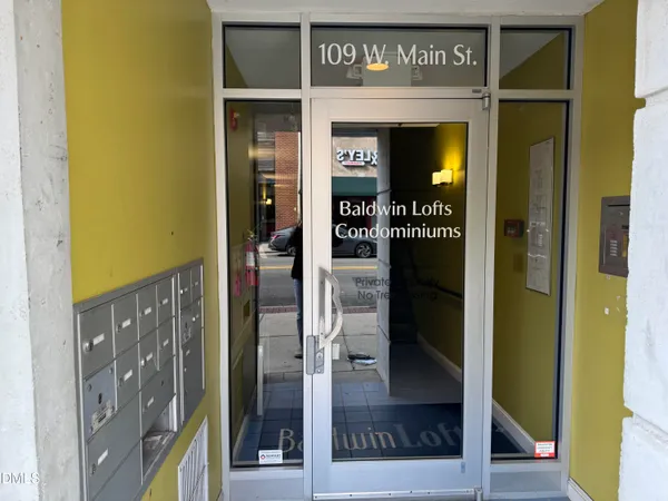 a view of a entryway door front of house