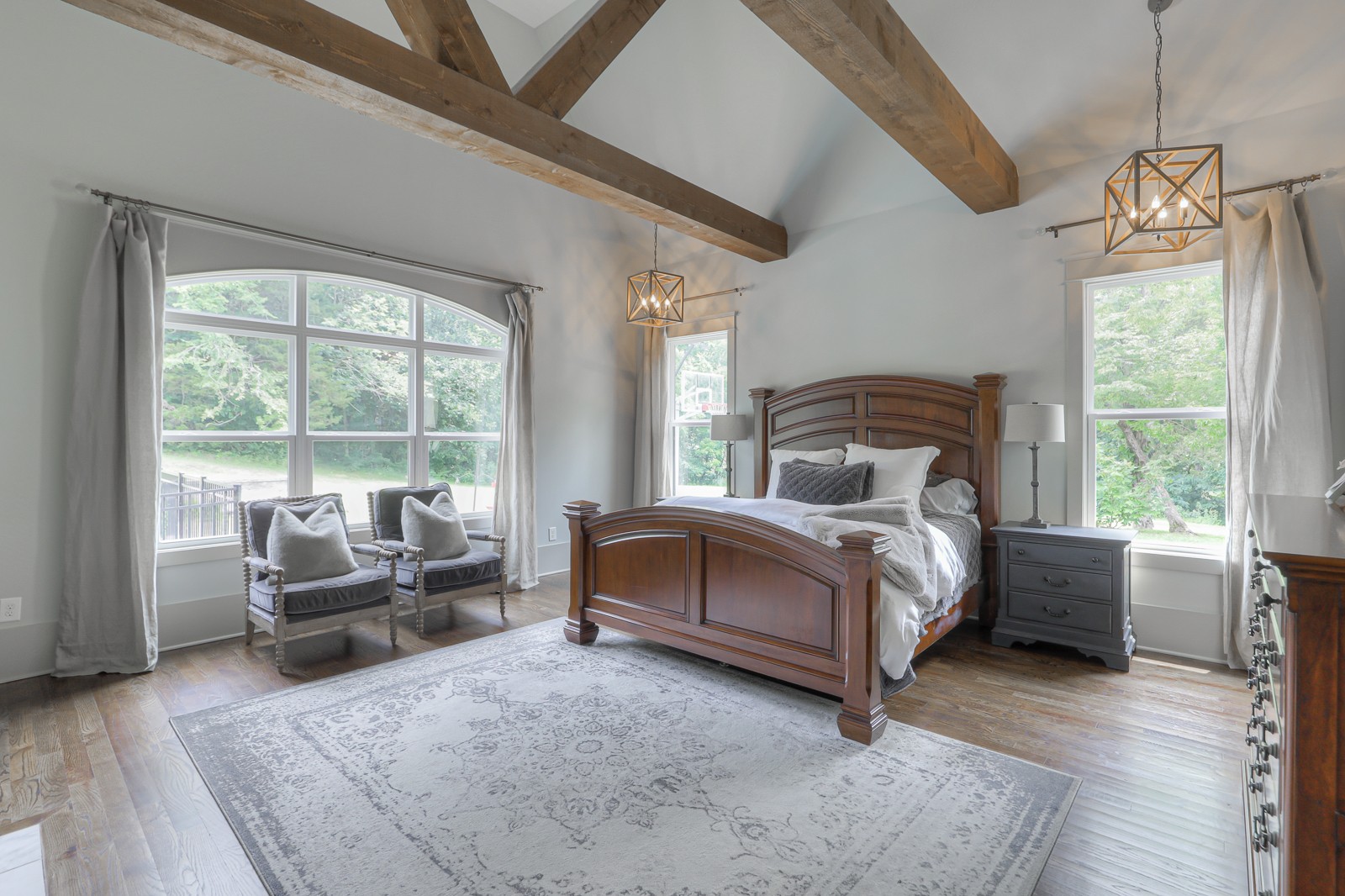 4554 Peytonsville Road Franklin, TN 37064 - Photo 11 of 29 a bedroom with a bed and large window