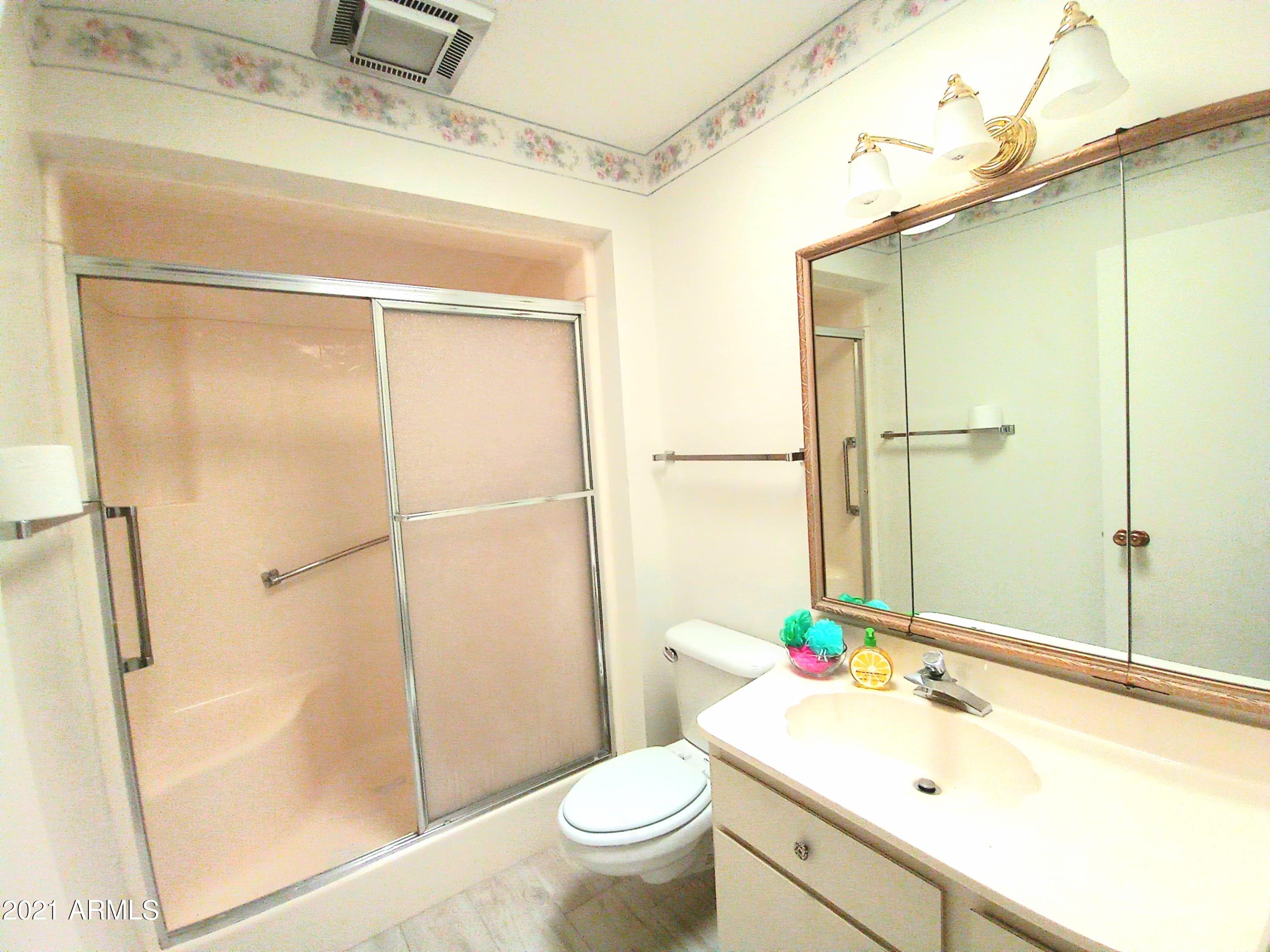 9705 West Oak Ridge Drive Sun City, AZ 85351 - Photo 20 of 35 Hall Bathroom Seat in Shower