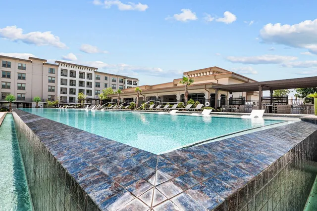 a view of a water with a terrace