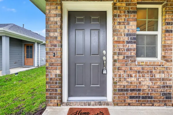 a view of front door of house