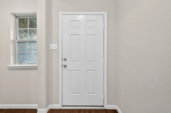 a view of front door