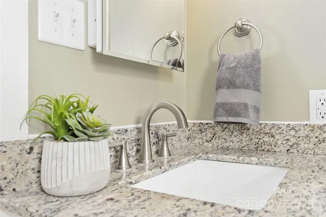 a close view of sink