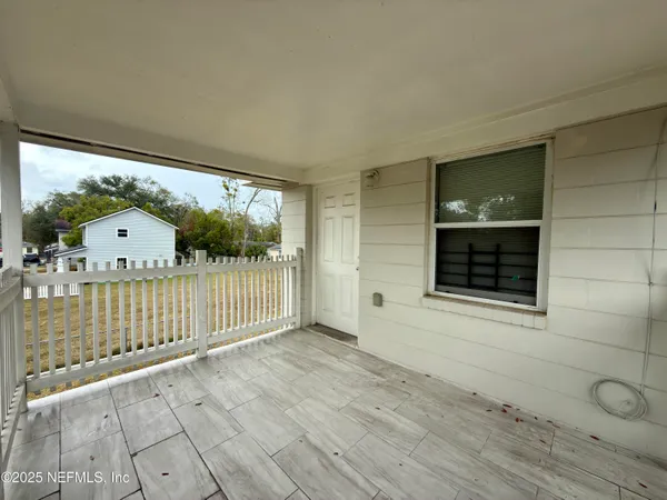 a view of front door