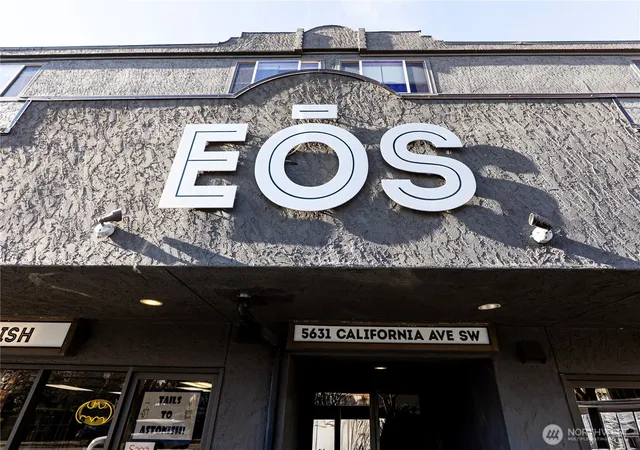 a hall with the glass door