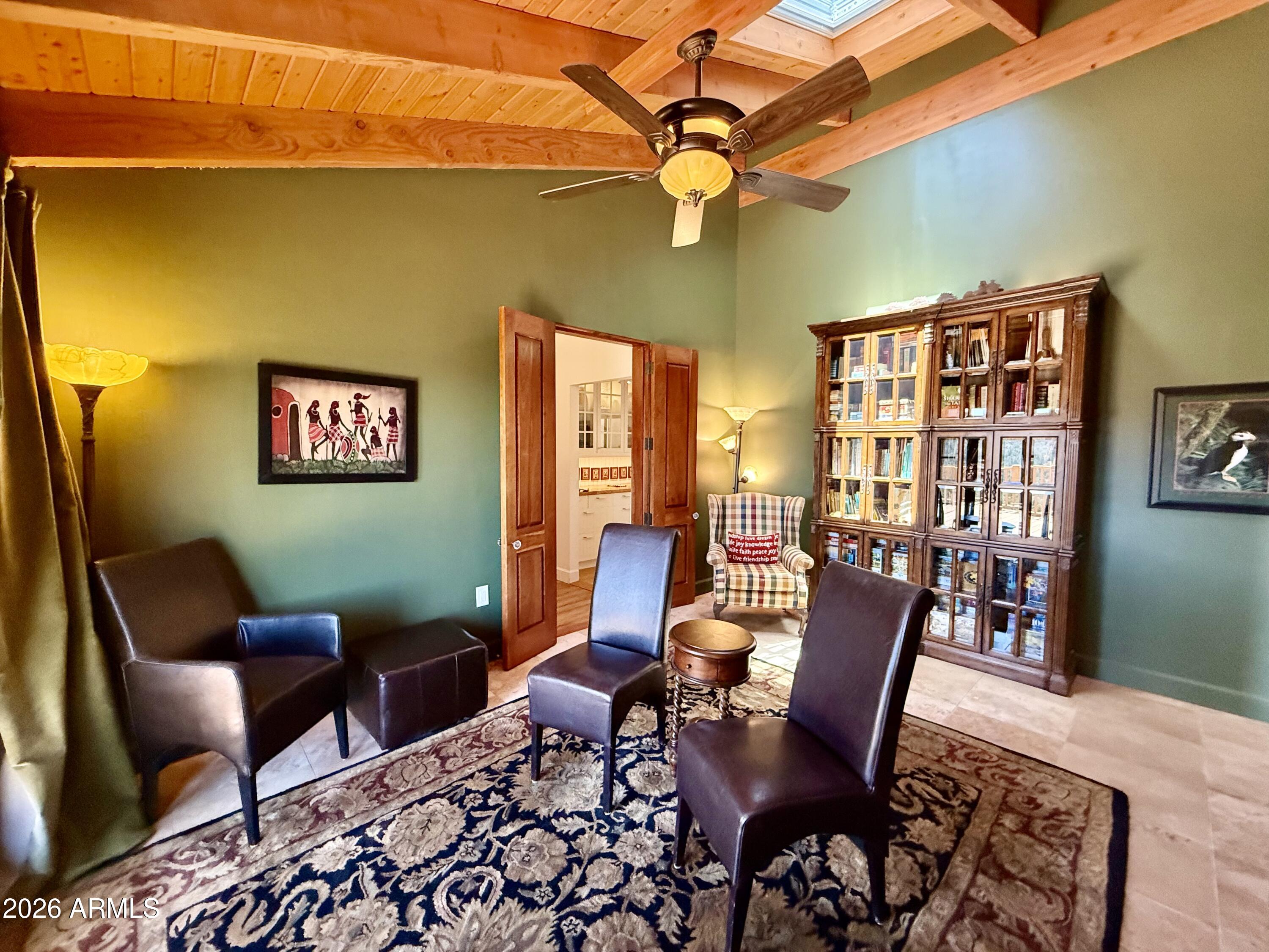 23403 Manzanita Road Crown King, AZ 86343 - Photo 69 of 74 Sitting area in library