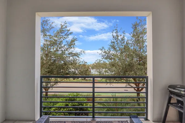 a view of a from a window