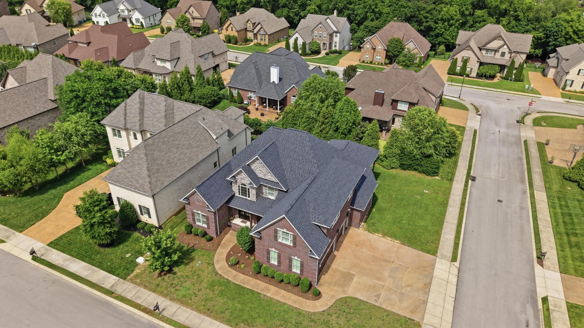6000 Wallaby Court Spring Hill, TN 37174 - Photo 50 of 57 an aerial view of multiple houses with yard
