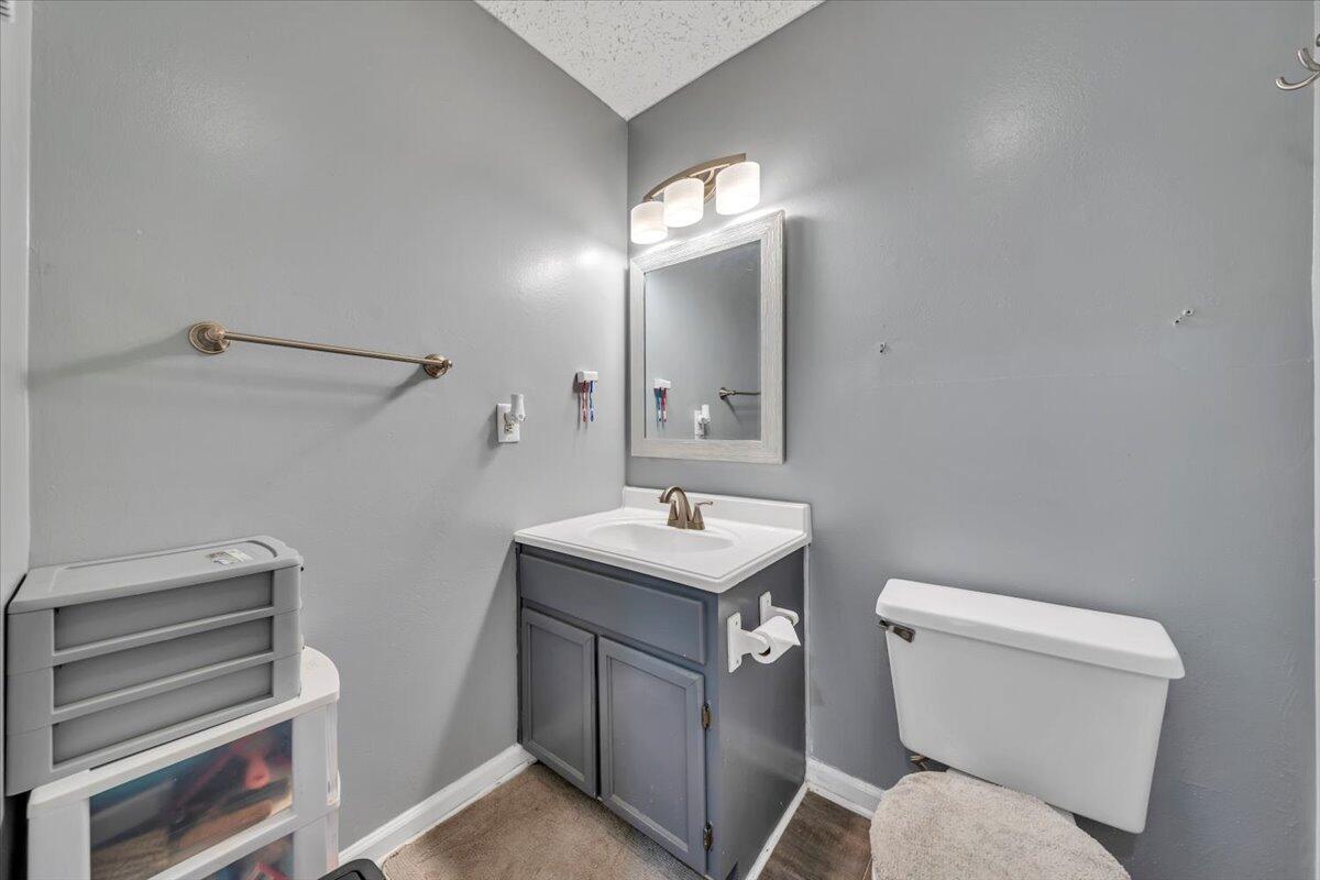 3870 Goose Dam Road Rocky Mount, VA 24151 - Photo 24 of 44 a bathroom with a toilet a sink and mirror