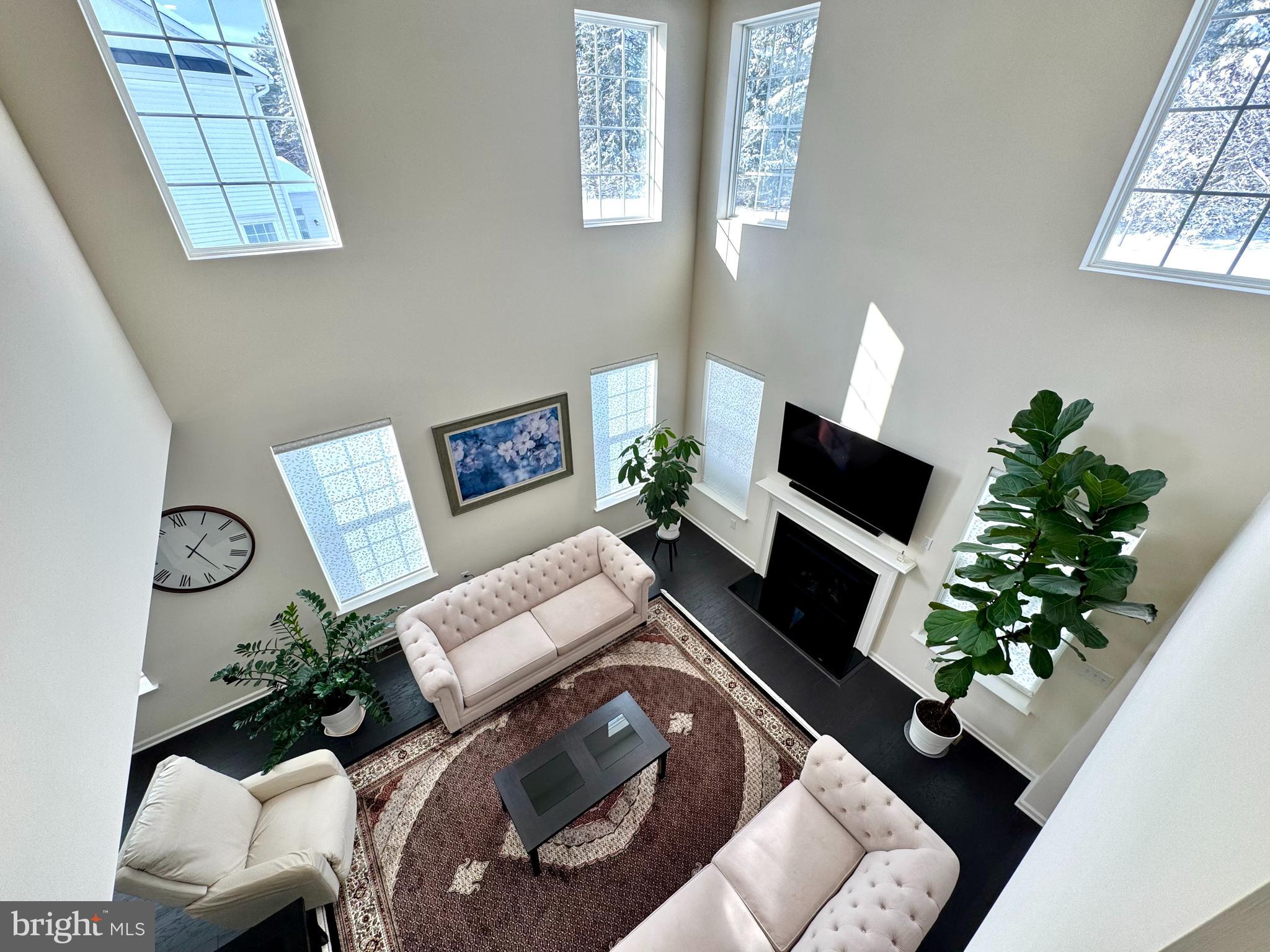 447 Lee Place Exton, PA 19341 - Photo 10 of 31 a living room with furniture fireplace and a potted plant