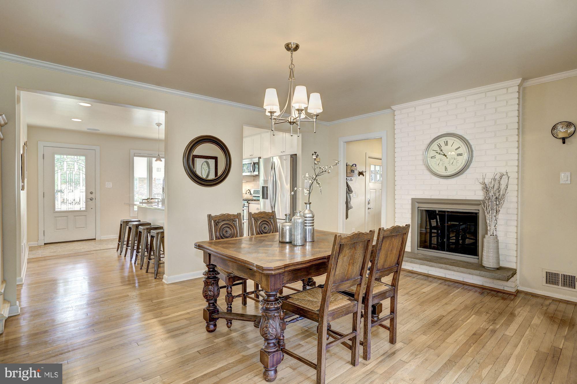 822 Bowie Road Rockville, MD 20852 - Photo 10 of 40 Gas fireplace makes for cozy dining!