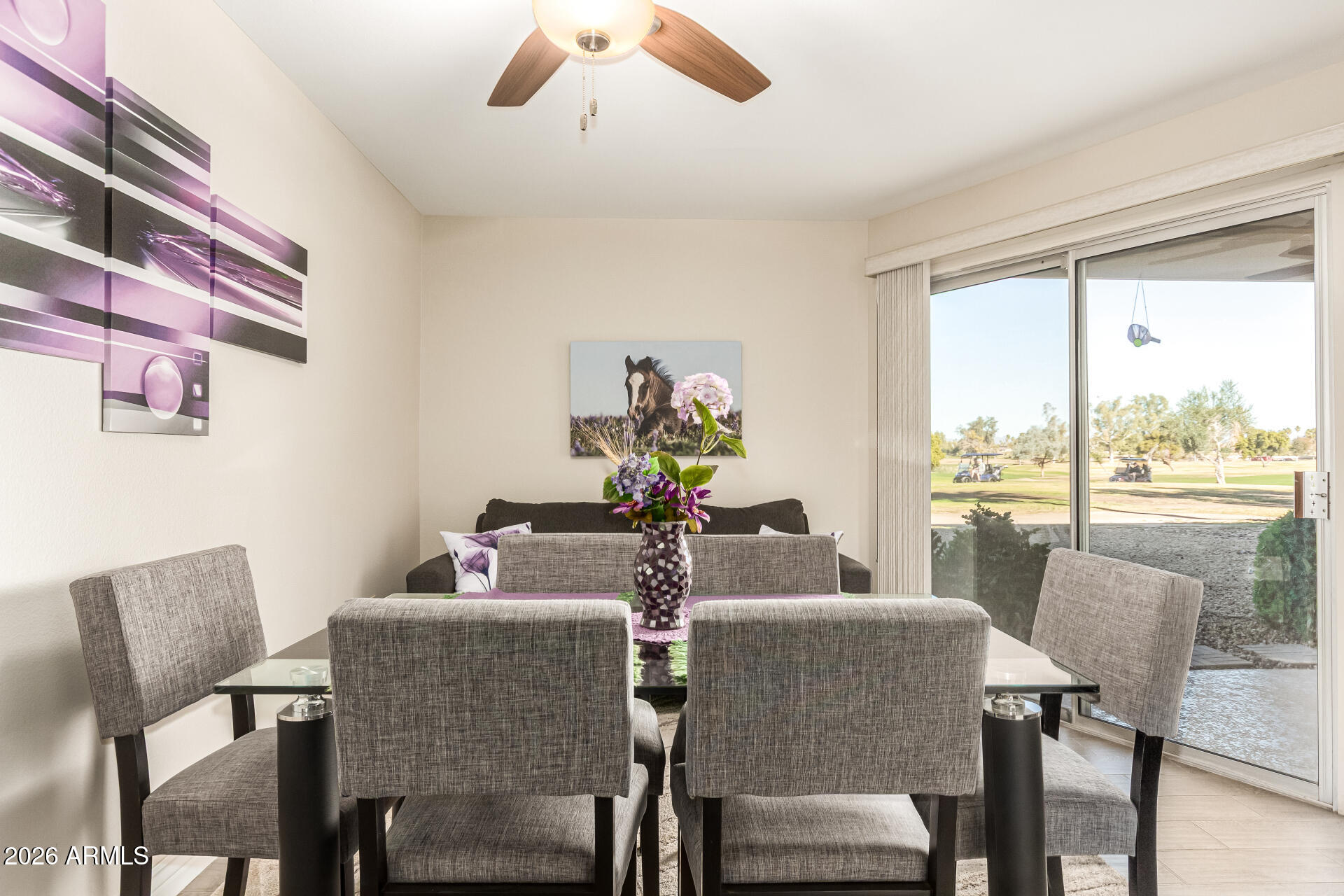 19618 North Star Ridge Drive Sun City West, AZ 85375 - Photo 11 of 37 a view of a dining room with furniture window and outside view