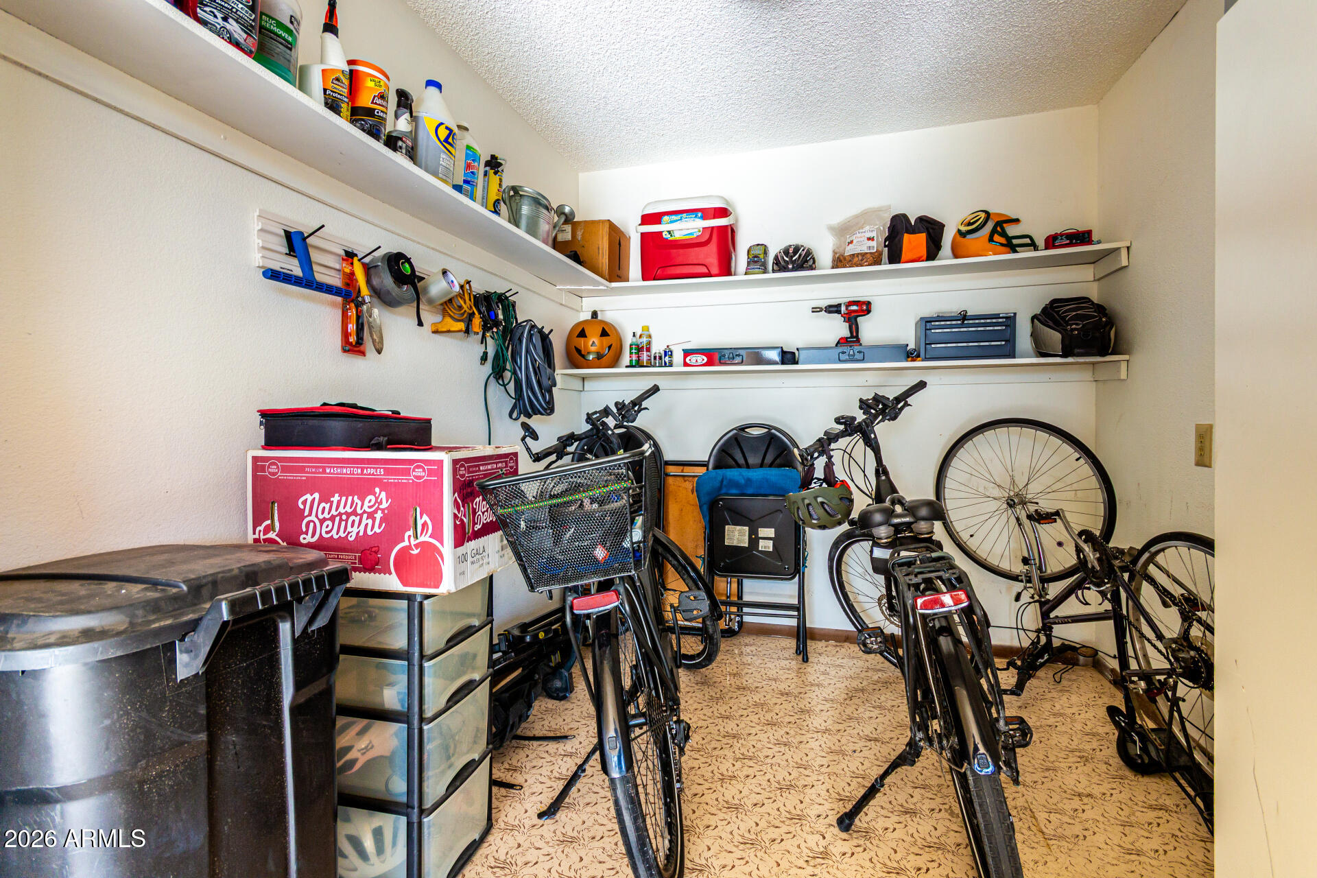 19618 North Star Ridge Drive Sun City West, AZ 85375 - Photo 26 of 37 a utility room with lots of clutter and white cabinets