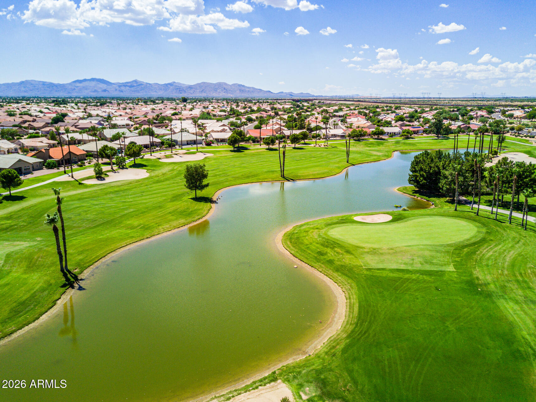 19618 North Star Ridge Drive Sun City West, AZ 85375 - Photo 32 of 37 a view of a swimming pool and a yard
