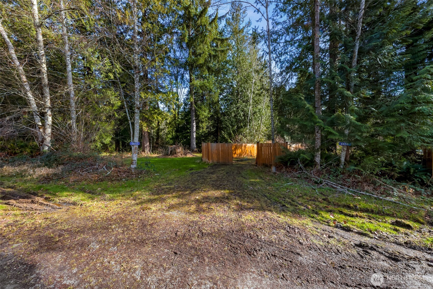 6655 North Fruitdale Road Sedro-Woolley, WA 98284 - Photo 7 of 11 a backyard of a house with a trees and outdoor seating