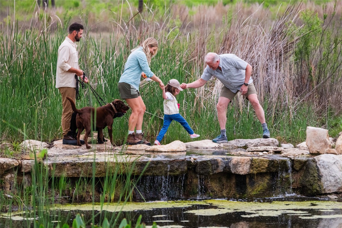 _ Pleasant Knoll Drive Road Spicewood, TX 78669 - Photo 12 of 23 a aerial view of a house with swimming pool and large trees