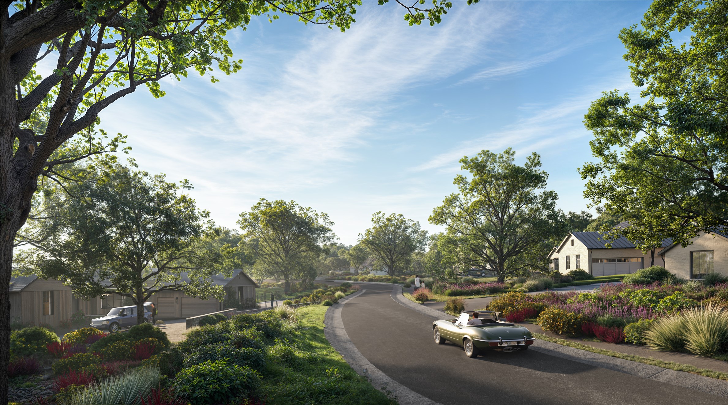 _ Pleasant Knoll Drive Road Spicewood, TX 78669 - Photo 17 of 23 a view of a city street with a tree