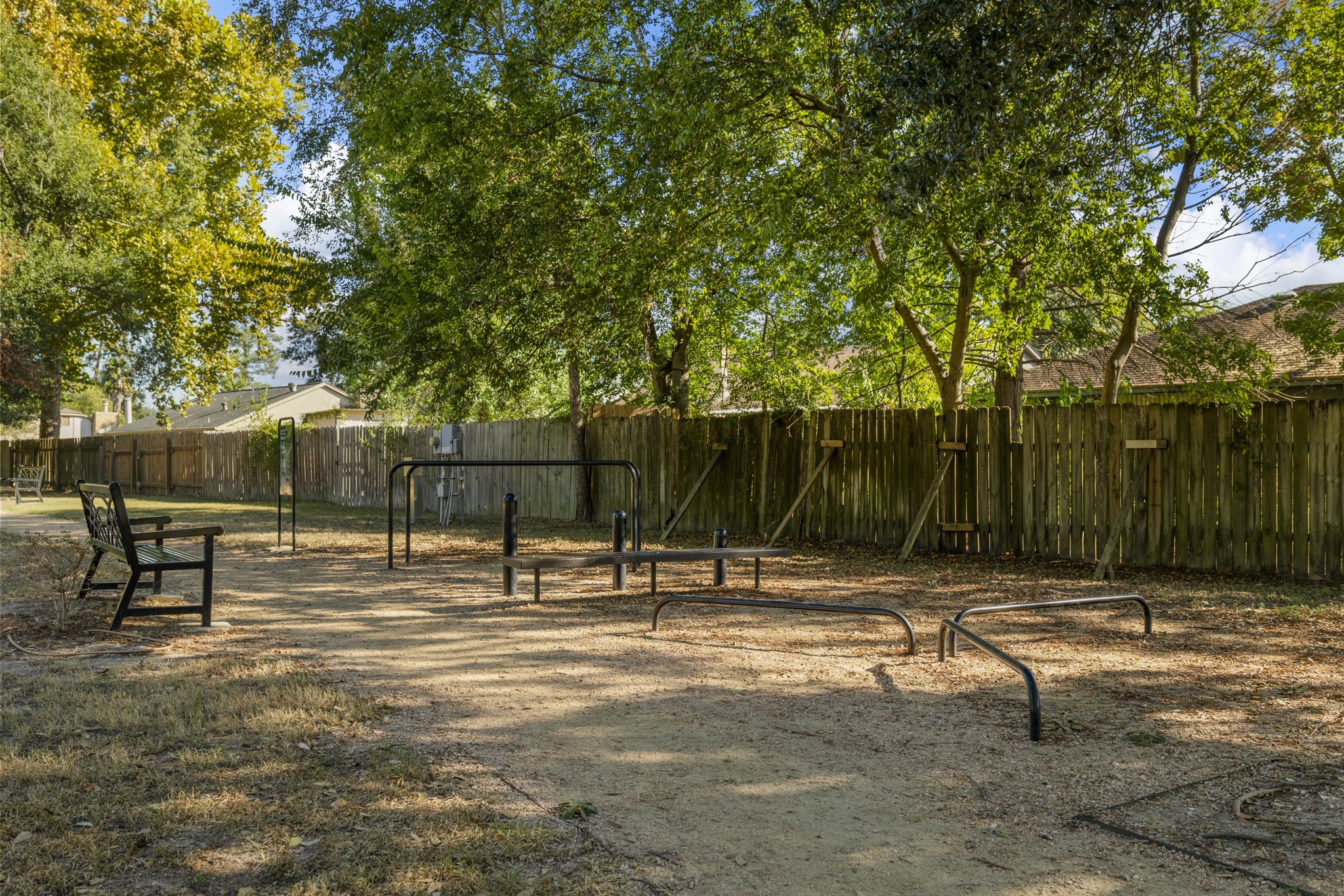 23826 Lestergate Drive Spring, TX 77373 - Photo 39 of 45 Charlie Gant Park adds another outdoor option close to home, with exercise stations, walking paths, benches, and shaded areas beneath mature trees. Whether it’s a quick workout, a walk, or simply some time outside, this neighborhood park gives Birnam Wood residents another way to enjoy the outdoors.