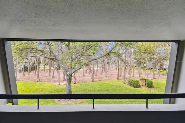 a view of a floor to ceiling window in an empty room