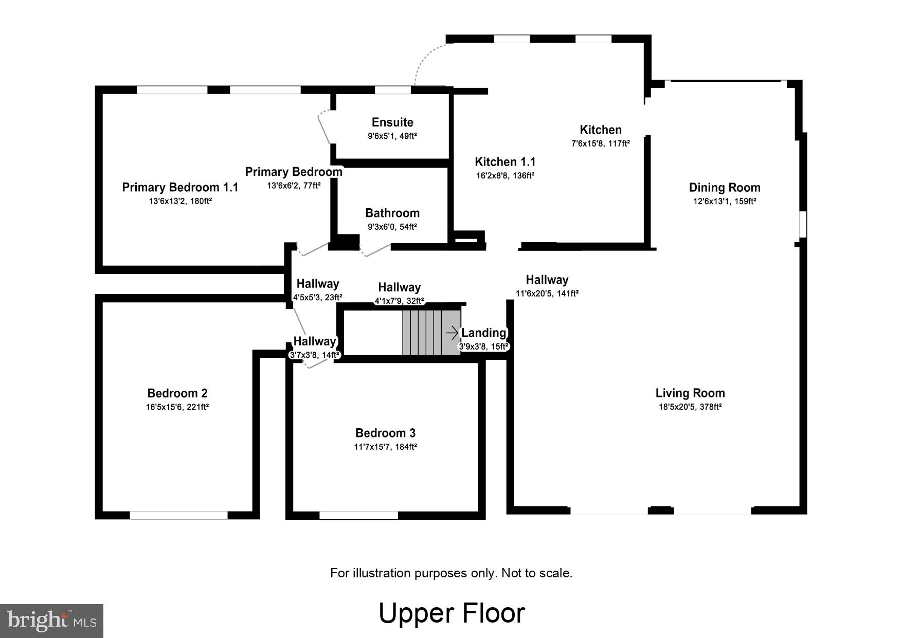 3904 Foreston Road Beltsville, MD 20705 - Photo 32 of 33 Upper floor layout