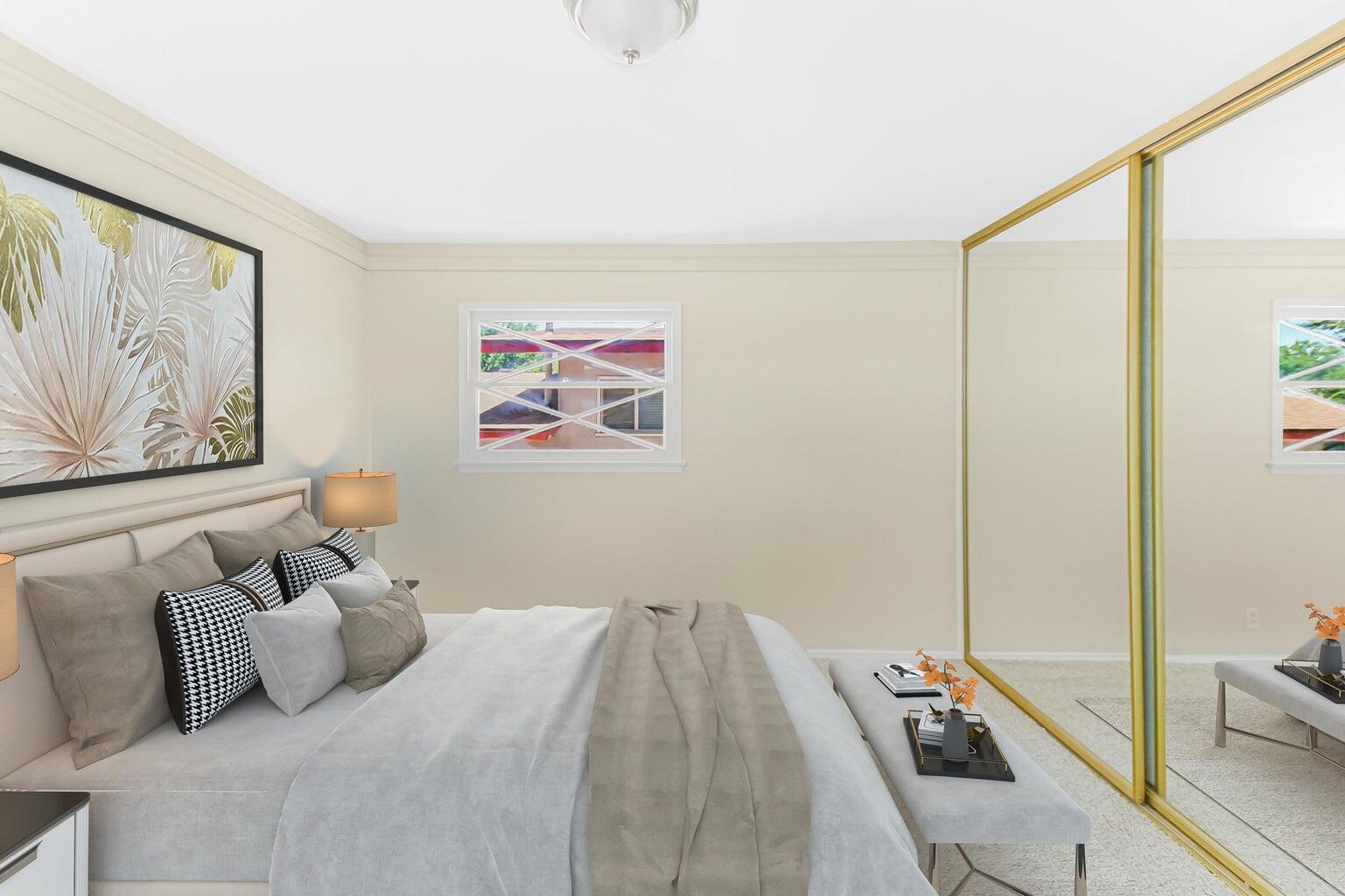 44446 Loneoak Avenue Lancaster, CA 93534 - Photo 10 of 20 a bedroom with a bed and a painting on the wall