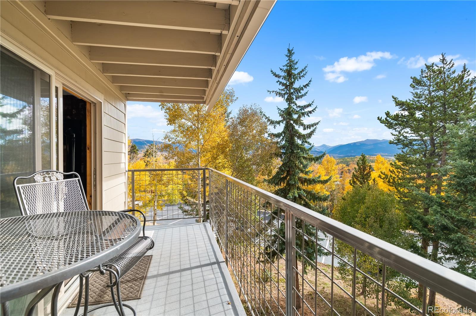 7222 Ryan Gulch Road, Unit 202 Silverthorne, CO 80498 - Photo 20 of 36 a view of balcony with furniture