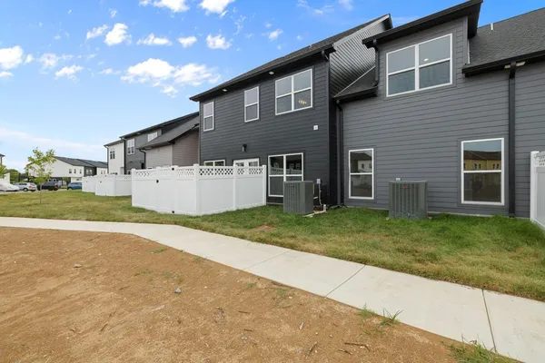 a view of a house with an empty space
