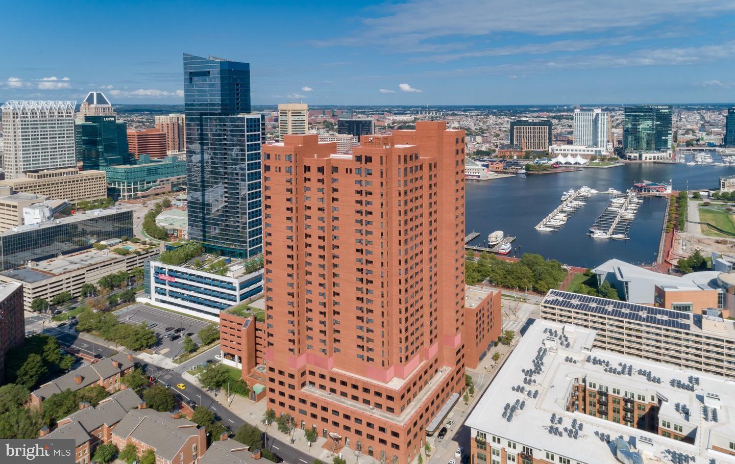 10 East Lee Street, Unit 2405 Baltimore, MD 21202 - Photo 2 of 50 a view of a city with tall buildings
