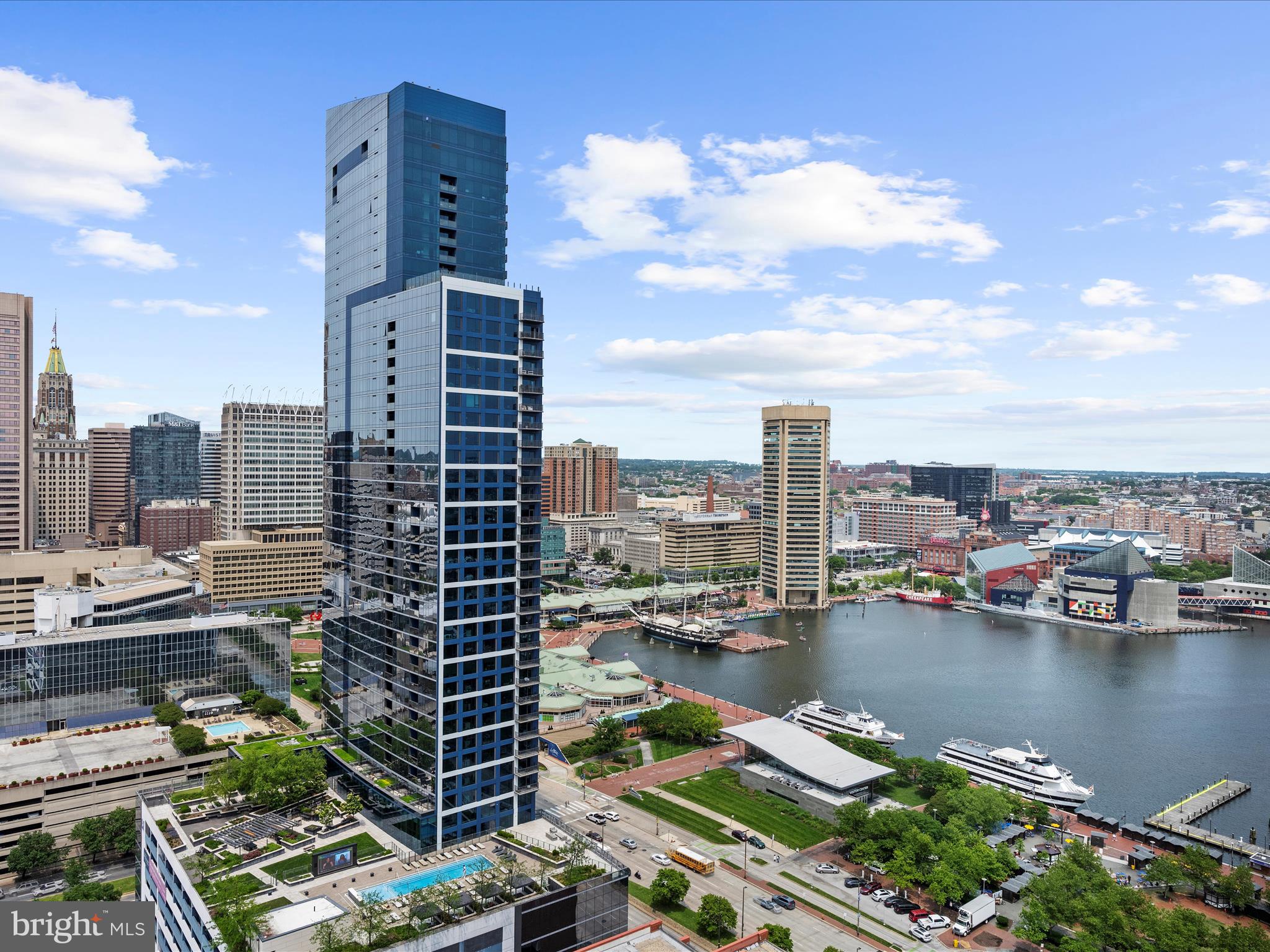 10 East Lee Street, Unit 2405 Baltimore, MD 21202 - Photo 3 of 50 a view of lake and city