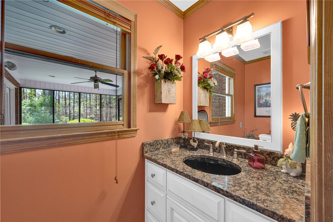 1010 Ridgeview Drive Pendleton, SC 29670 - Photo 34 of 47 This functional bathroom features elegant finishes and a captivating view.