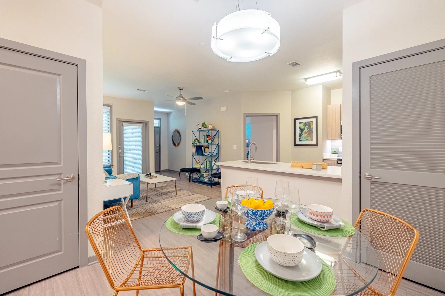 8515 Interstate 35, Unit 9106 Austin, TX 78744 - Photo 21 of 24 a dining room with furniture and a wooden floor