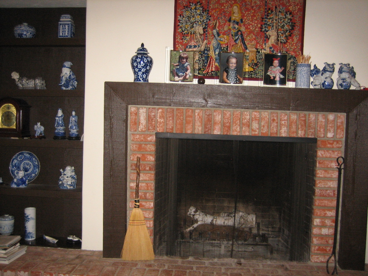 1117 Foothill Road Ojai, CA 93023 - Photo 9 of 15 a view of fireplace and two painting on the wall