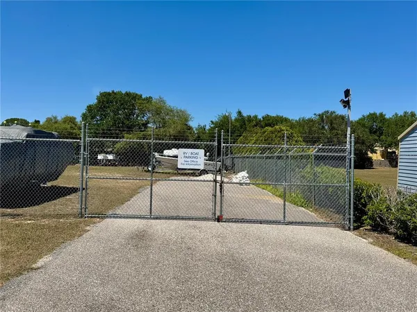 a view of a lake with couches
