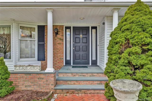 a front view of a house