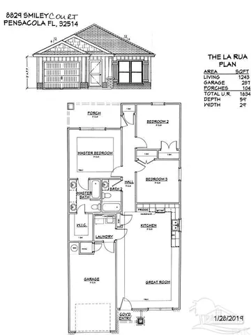 $1,895 | 8829 Smiley Court, Pensacola, FL 32514