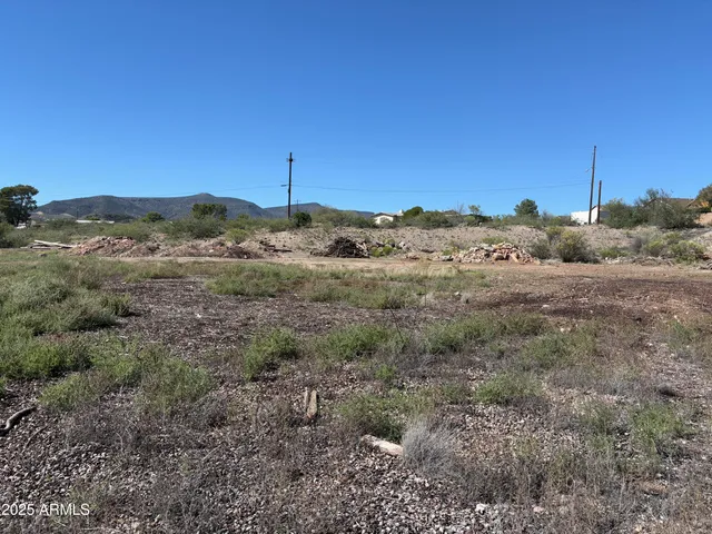 a view of a lake from a yard