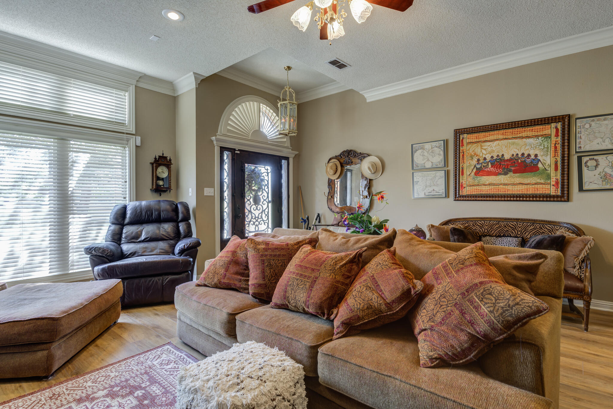 30 West Lakeshore Drive Ransom Canyon, TX 79366 - Photo 6 of 58 a living room with furniture and a large window