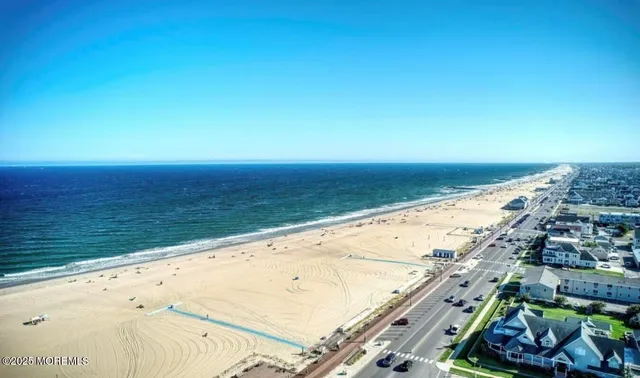 a view of an ocean beach