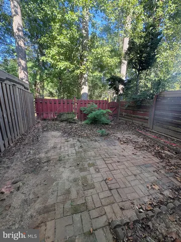 a view of a tree in the middle of a yard