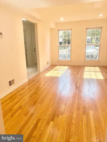 wooden floor in a room