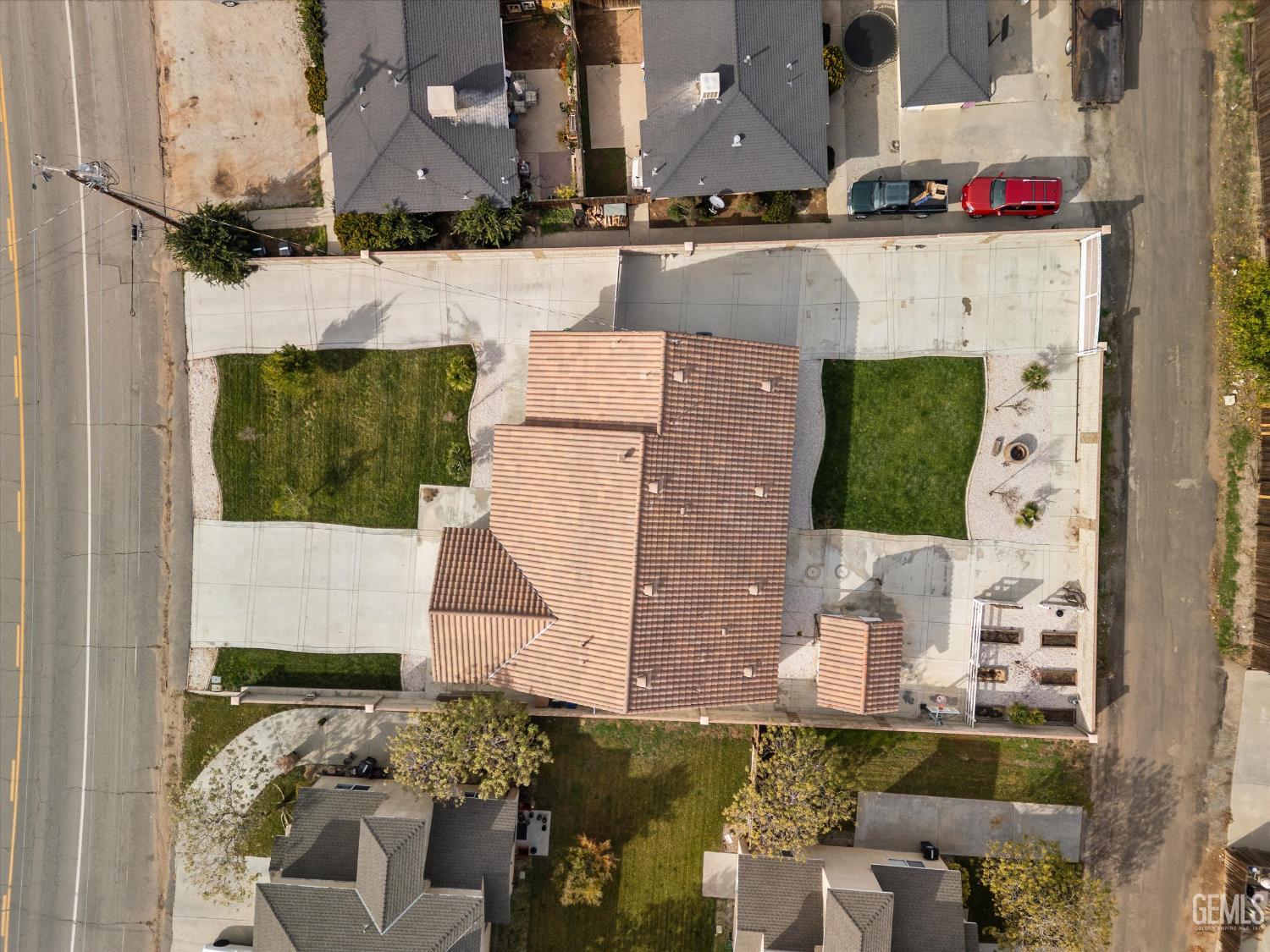 Undisclosed Address Tehachapi, CA 93561 - Photo 8 of 62 an aerial view of a house with a yard