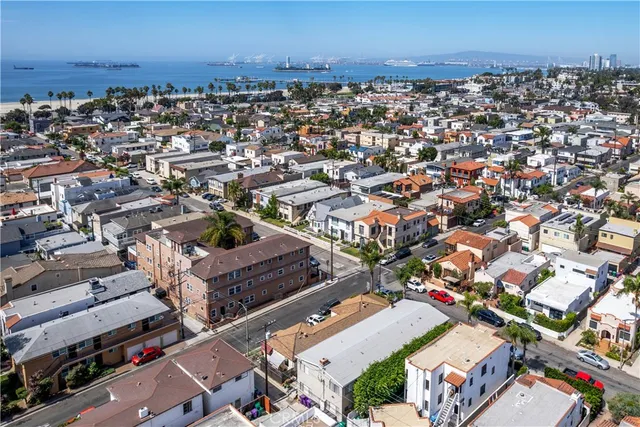 an aerial view of a city