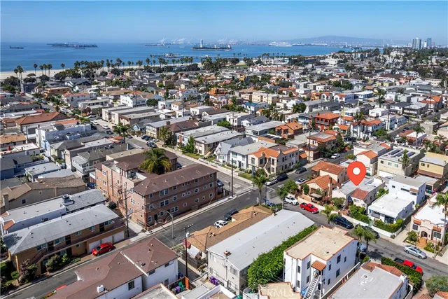 an aerial view of a city