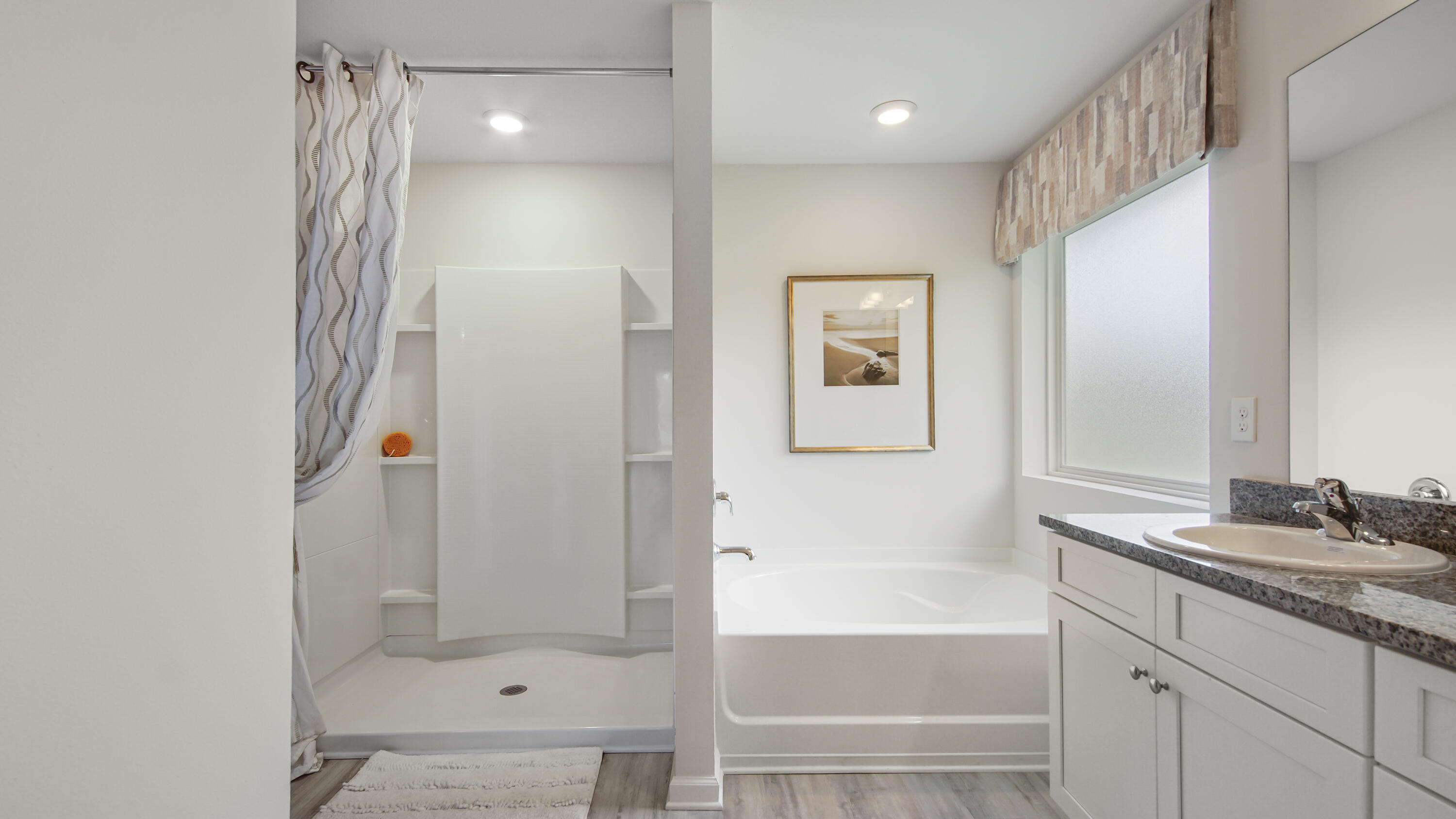 204 Gray Owl Drive Freeport, FL 32439 - Photo 16 of 35 a bathroom with a shower and a sink