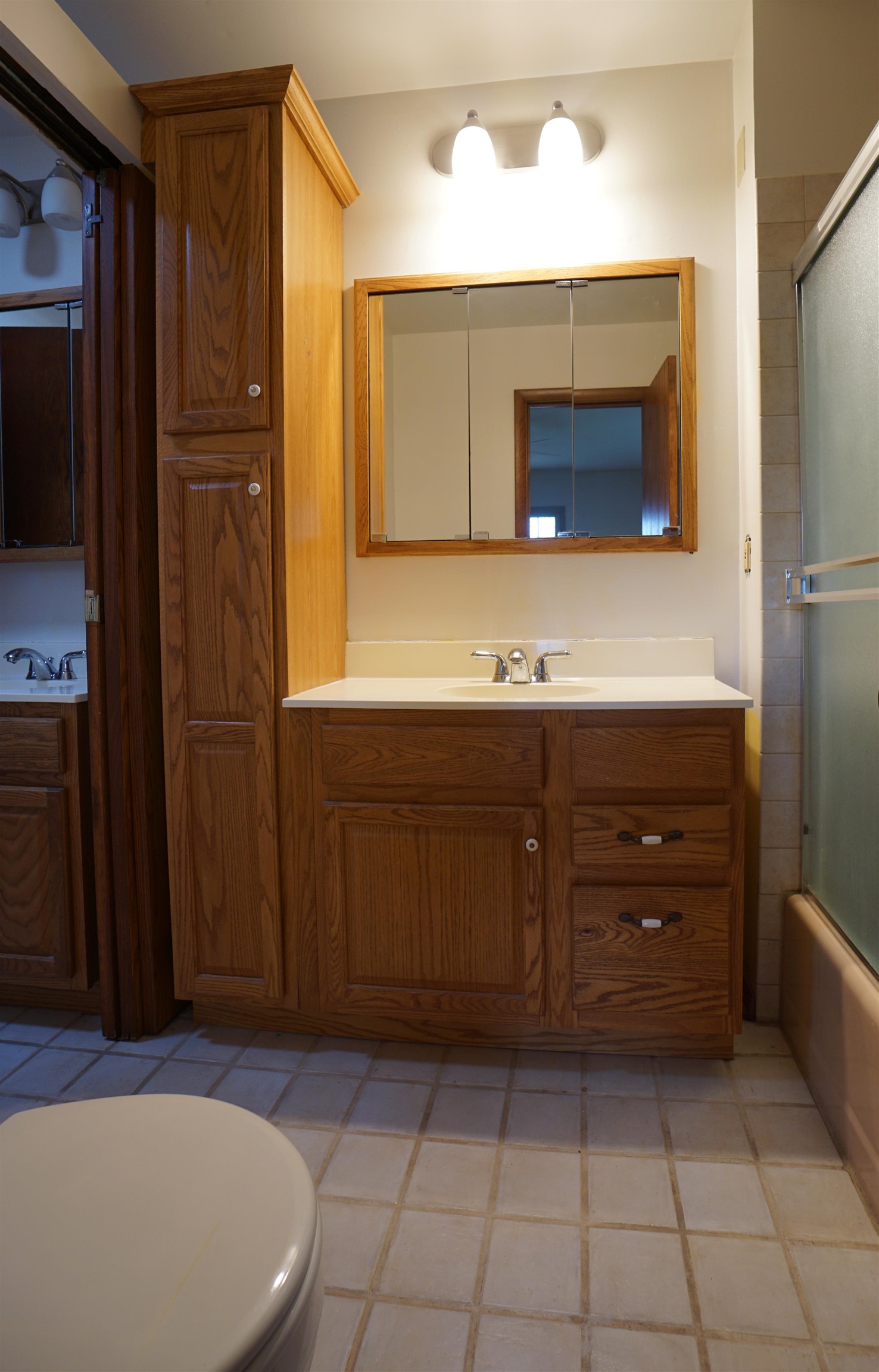 4819 Highcrest Road Rockford, IL 61107 - Photo 26 of 31 a bathroom with a sink a vanity and a mirror